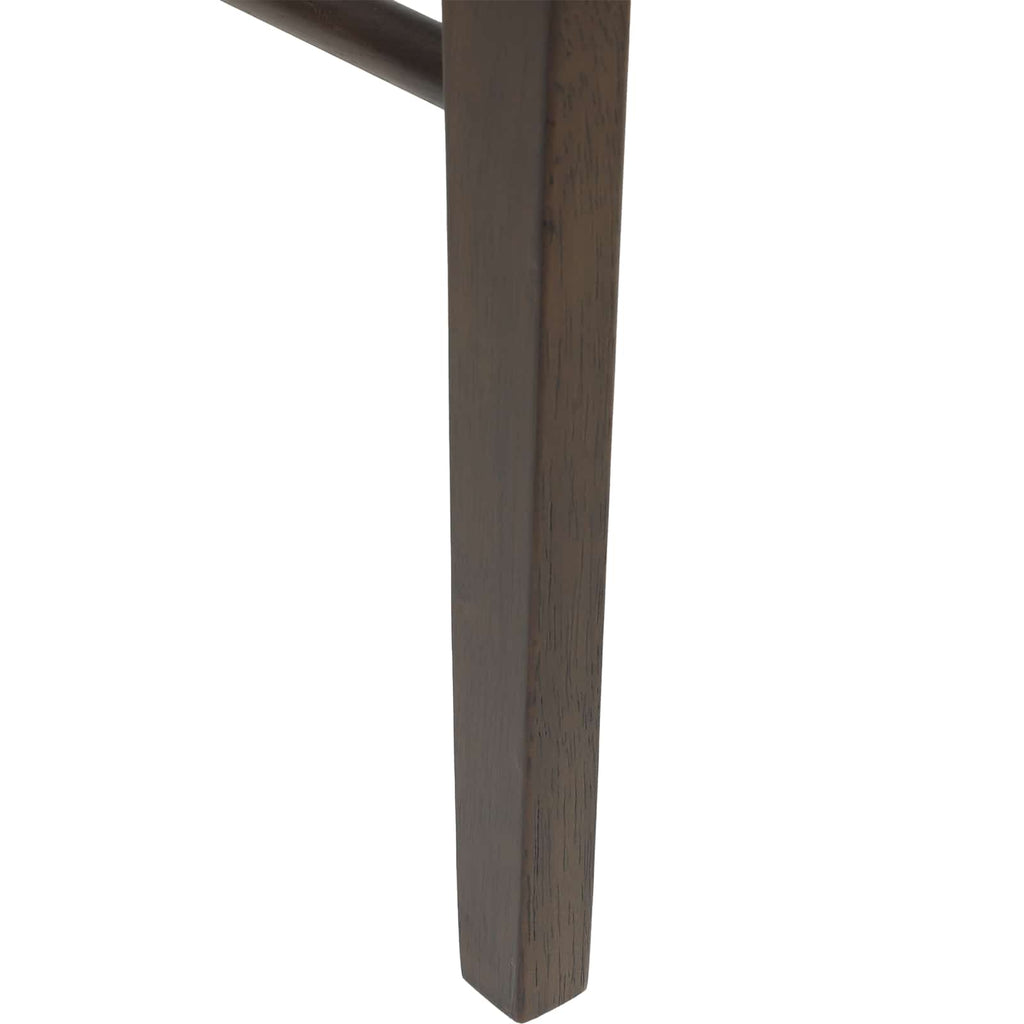 Dining Chair 2 pcs Dark Brown and Light Solid Rubber Wood