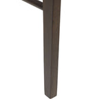 Dining Chair 2 pcs Dark Brown and Light Solid Rubber Wood