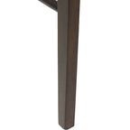 Dining Chair 2 pcs Dark Brown and Black Solid Rubber Wood