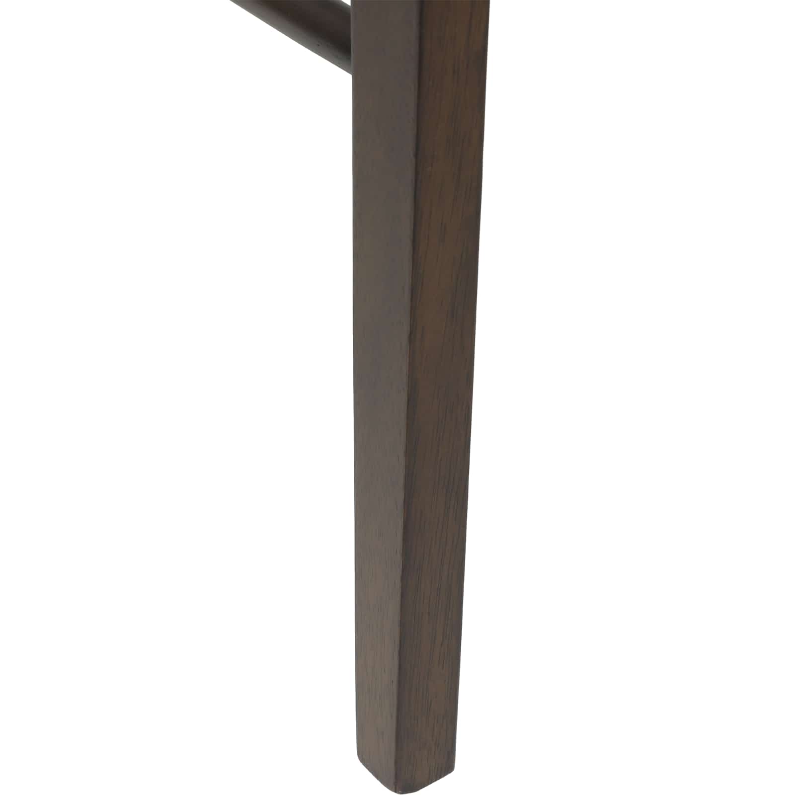 Dining Chair 2 pcs Dark Brown and Black Solid Rubber Wood