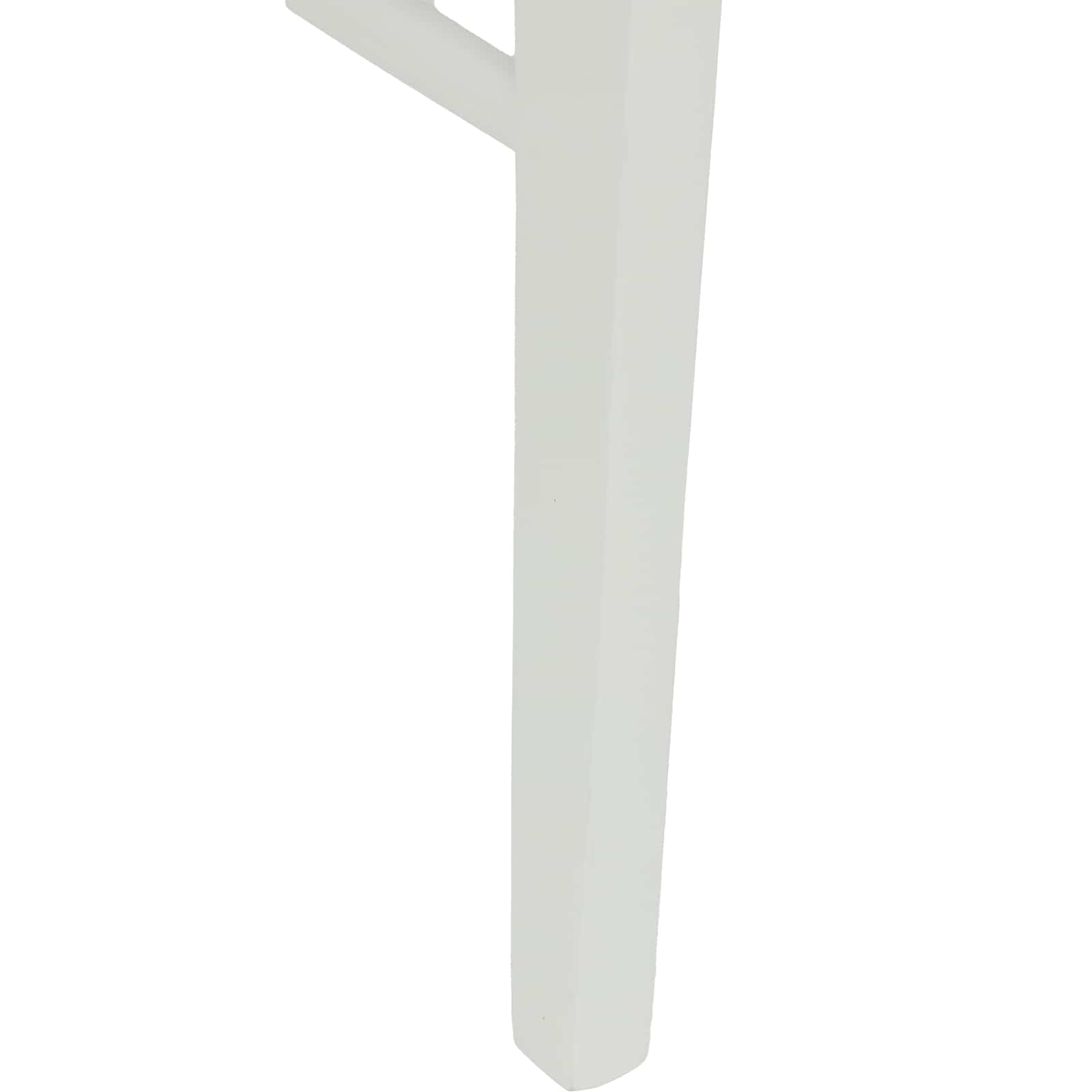 Dining Chair 2 pcs White 43 x 44.5 x 77 cm Solid Rubber Wood