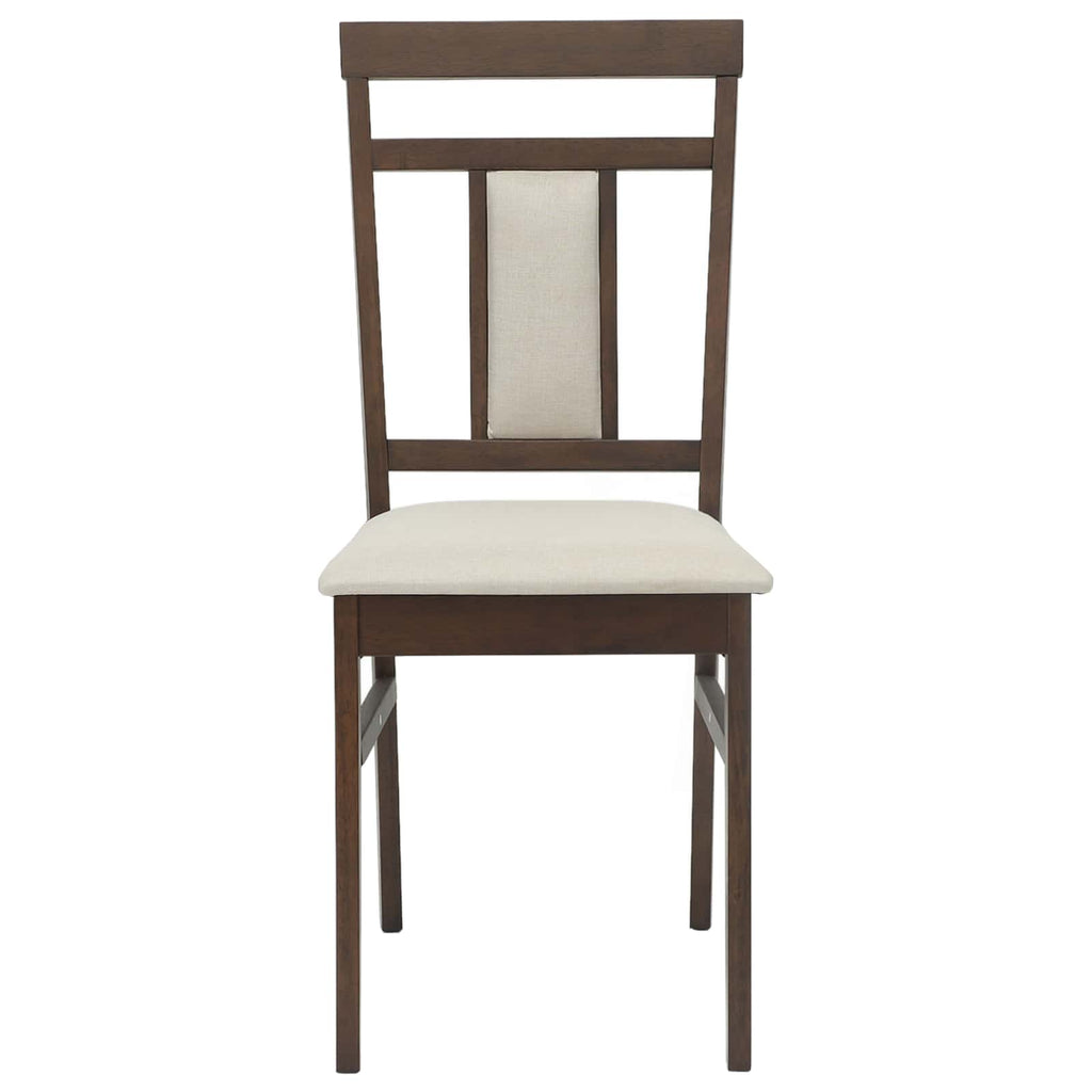 Dining Chair 2 pcs Light Brown and Light Solid Rubber Wood