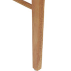 Dining Chair 2 pcs Natural and Light Solid Rubber Wood