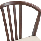 Dining Chair 2 pcs Light Brown and Light Solid Rubberwood