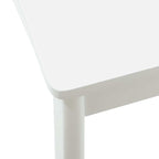 Dining Chair 2 pcs White Solid Rubberwood