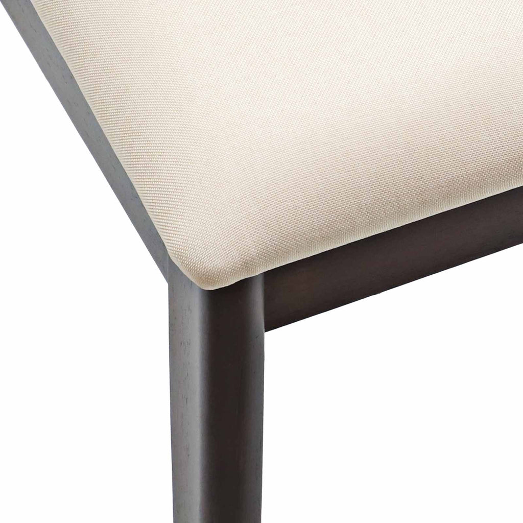 Dining Chair 2 pcs Light Brown and Light Solid Rubber Wood