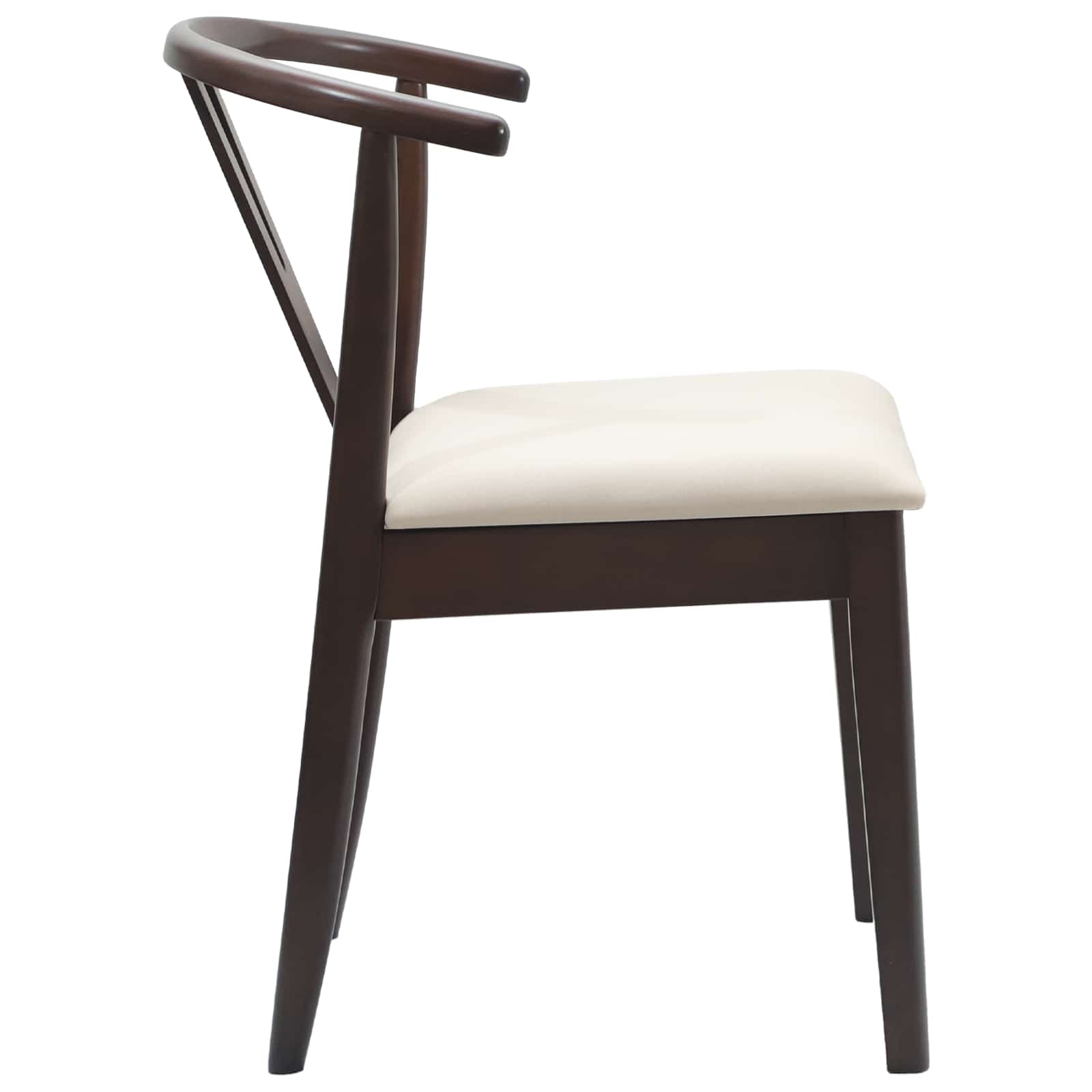Dining Chair 2 pcs Light Brown and Light Solid Rubber Wood
