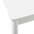 Dining Chair 2 pcs White and White Solid Rubber Wood