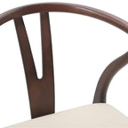 Dining Chair 2 pcs Light Brown and Light Solid Rubber Wood