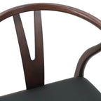 Dining Chair 2 pcs Light Brown and Black Solid Rubber Wood
