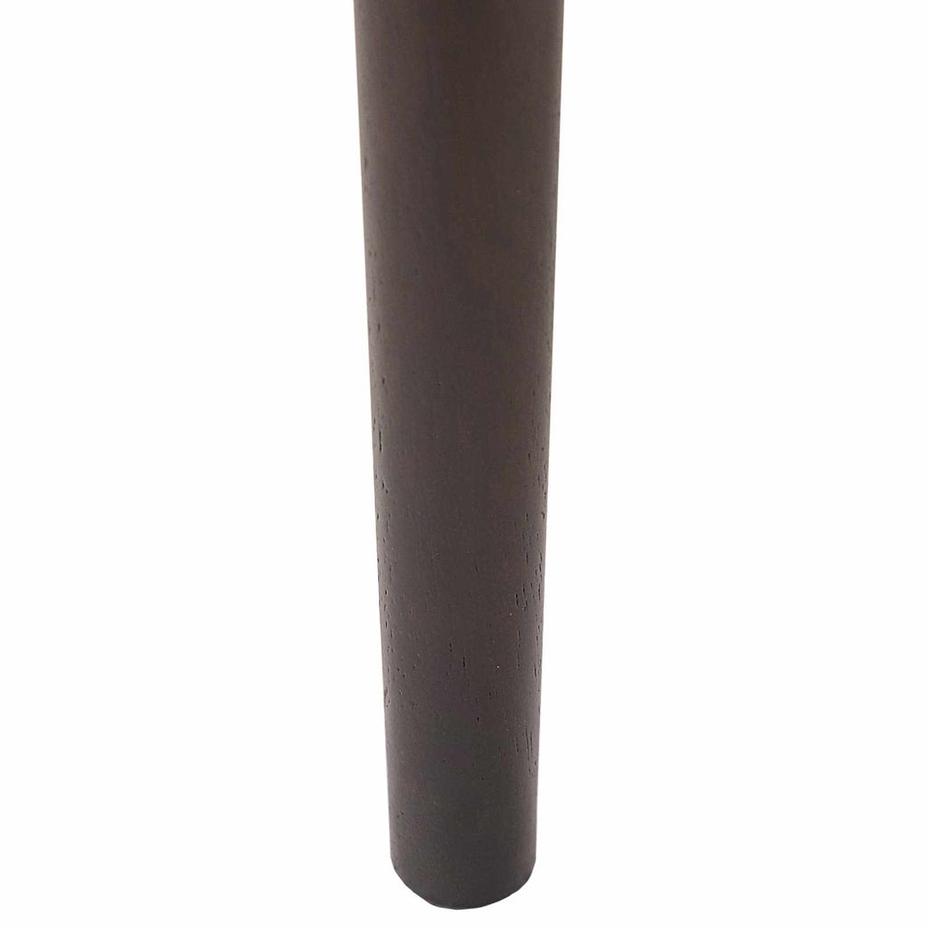 Dining Chair 2 pcs Light Brown and Black Solid Rubber Wood