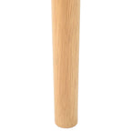 Dining Chair 2 pcs Natural and Light Solid Rubber Wood