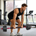 2-in-1 Dumbbell Set Black and Red 121 x 19.5 x 19.5 cm