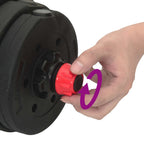 2-in-1 Dumbbell Set Black and Red 121 x 19.5 x 19.5 cm