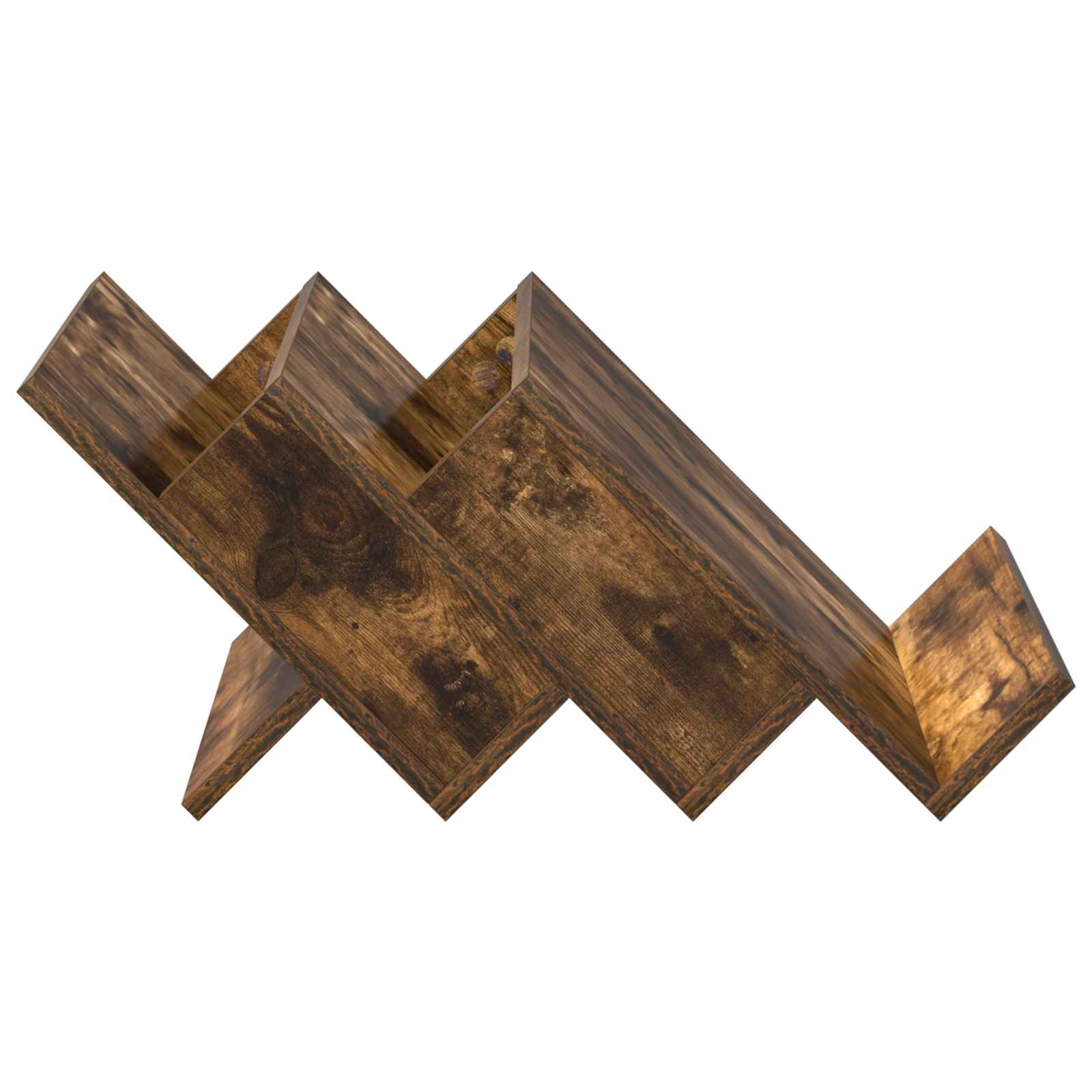 Magazine Rack Smoked Oak 53 x 40 x 28.5 cm Engineered Wood