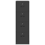 File Cabinet 2 pcs Black 44 x 50 x 139 cm Cold-Rolled Steel