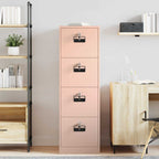 File Cabinet 2 pcs Pink 44 x 50 x 139 cm Cold-Rolled Steel