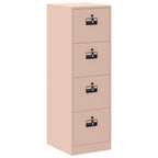 File Cabinet 2 pcs Pink 44 x 50 x 139 cm Cold-Rolled Steel
