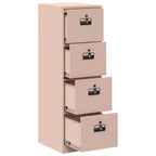 File Cabinet 2 pcs Pink 44 x 50 x 139 cm Cold-Rolled Steel