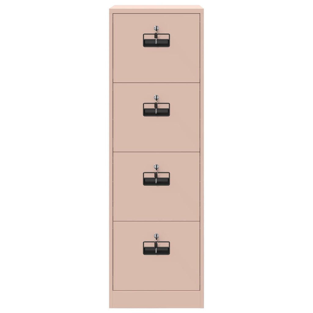File Cabinet 2 pcs Pink 44 x 50 x 139 cm Cold-Rolled Steel