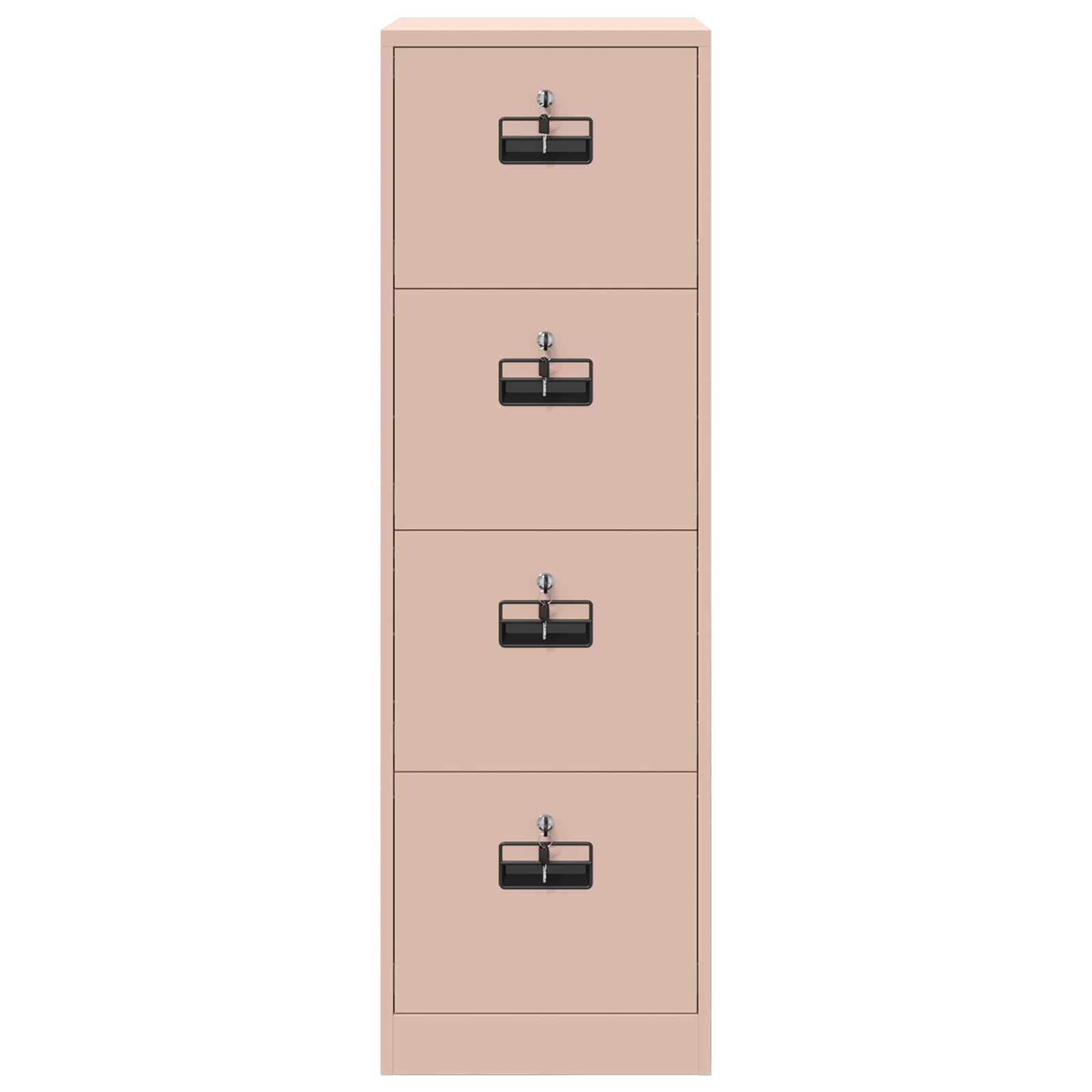 File Cabinet 2 pcs Pink 44 x 50 x 139 cm Cold-Rolled Steel