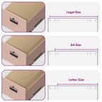 File Cabinet 2 pcs Pink 44 x 50 x 139 cm Cold-Rolled Steel