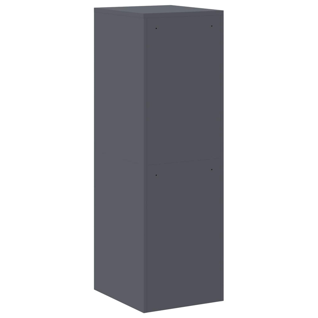 File Cabinet with Drawer 2 pcs Anthracite 44 x 50 x 139 cm