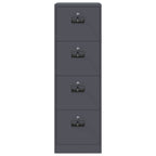 File Cabinet with Drawer 2 pcs Anthracite 44 x 50 x 139 cm