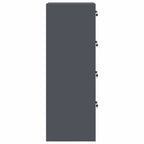 File Cabinet with Drawer 2 pcs Anthracite 44 x 50 x 139 cm