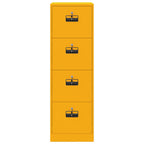 File Cabinet with Drawer 2 pcs Mustard Yellow 44 x 50 x 139 cm