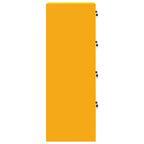 File Cabinet with Drawer 2 pcs Mustard Yellow 44 x 50 x 139 cm