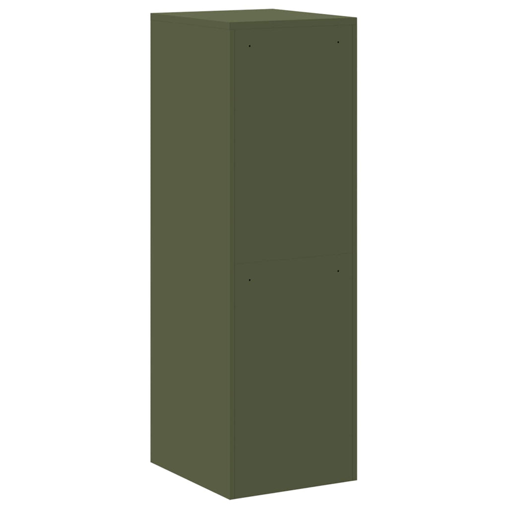 File Cabinet with Drawer 2 pcs Olive Green 44 x 50 x 139 cm