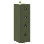 File Cabinet with Drawer 2 pcs Olive Green 44 x 50 x 139 cm