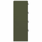 File Cabinet with Drawer 2 pcs Olive Green 44 x 50 x 139 cm