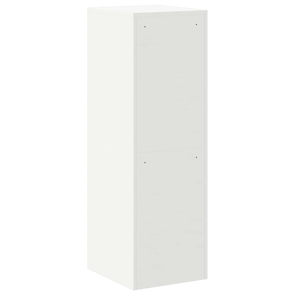 File Cabinet 2 pcs White 44 x 50 x 139 cm Cold-Rolled Steel