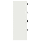 File Cabinet 2 pcs White 44 x 50 x 139 cm Cold-Rolled Steel