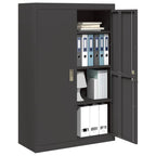 Storage Cabinet 2 pcs Black 90 x 40 x 140 cm Cold-Rolled Steel