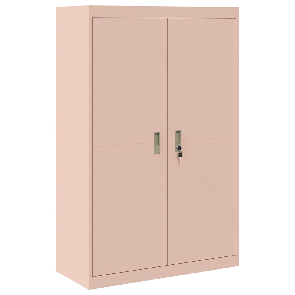 Storage Cabinet 2 pcs Pink 90 x 40 x 140 cm Cold-Rolled Steel