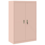 Storage Cabinet 2 pcs Pink 90 x 40 x 140 cm Cold-Rolled Steel