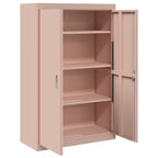 Storage Cabinet 2 pcs Pink 90 x 40 x 140 cm Cold-Rolled Steel