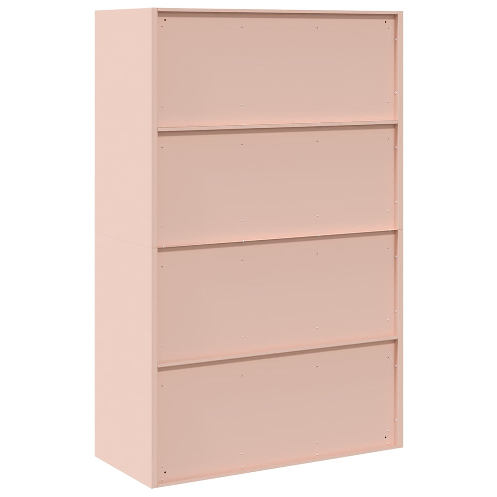 Storage Cabinet 2 pcs Pink 90 x 40 x 140 cm Cold-Rolled Steel