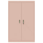 Storage Cabinet 2 pcs Pink 90 x 40 x 140 cm Cold-Rolled Steel