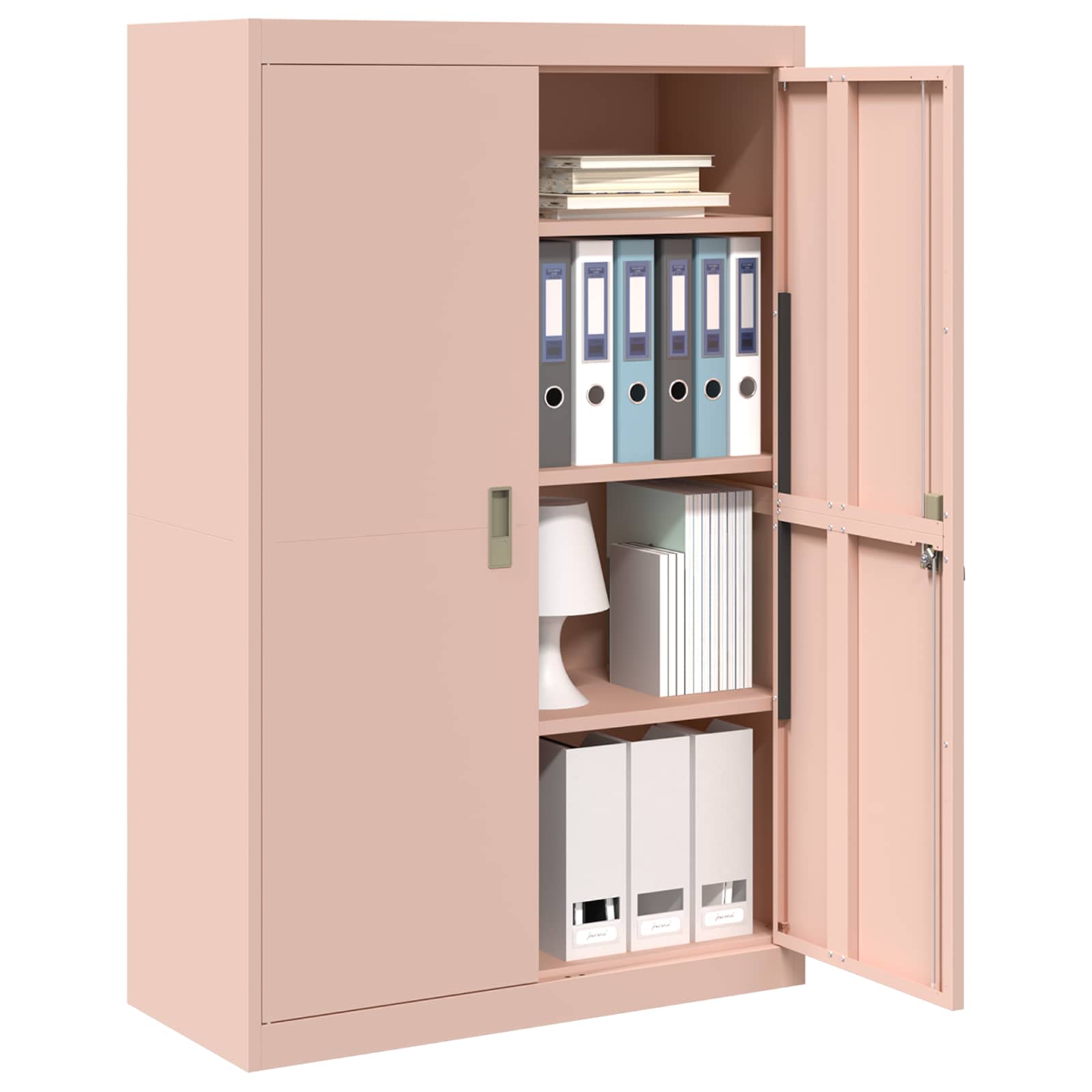 Storage Cabinet 2 pcs Pink 90 x 40 x 140 cm Cold-Rolled Steel