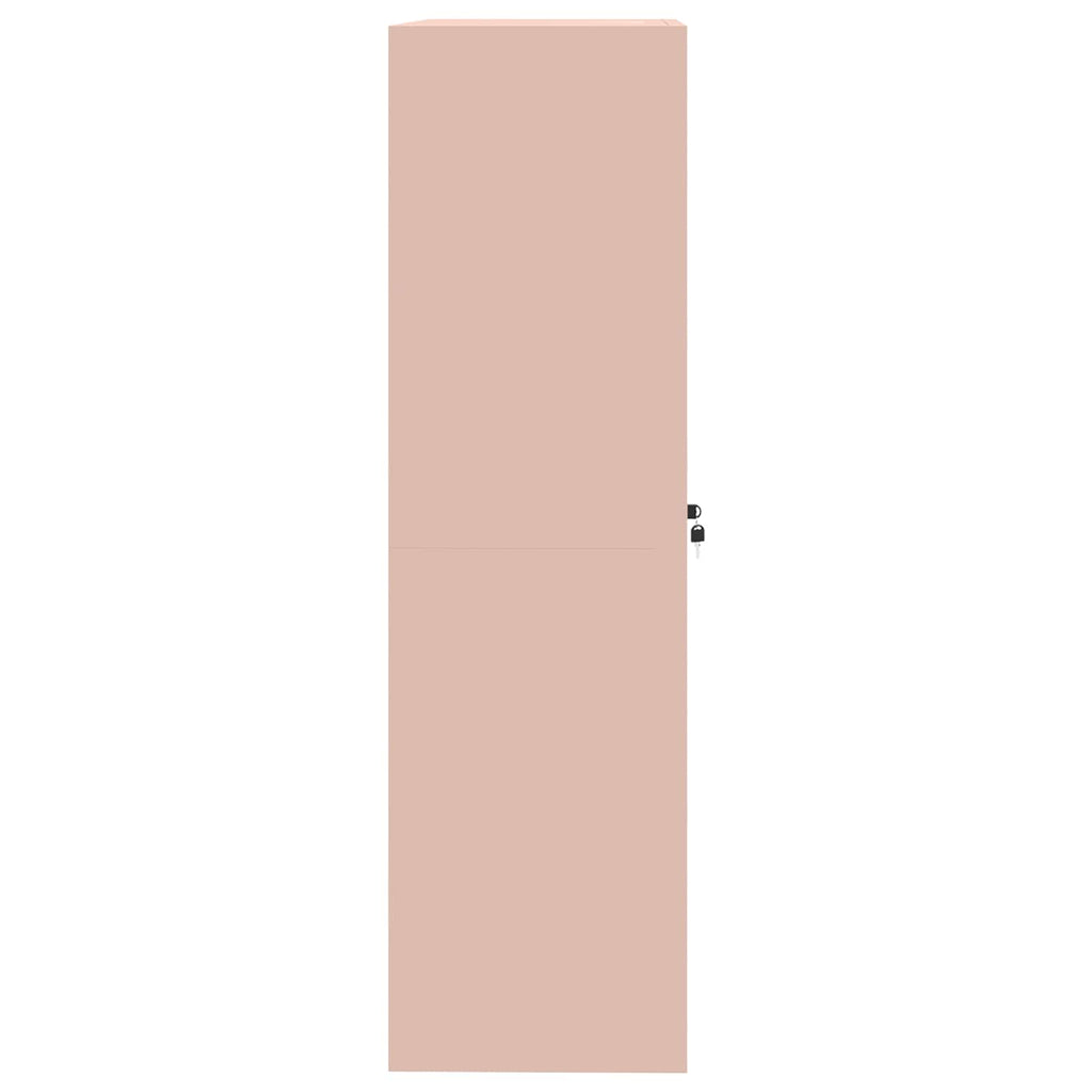 Storage Cabinet 2 pcs Pink 90 x 40 x 140 cm Cold-Rolled Steel