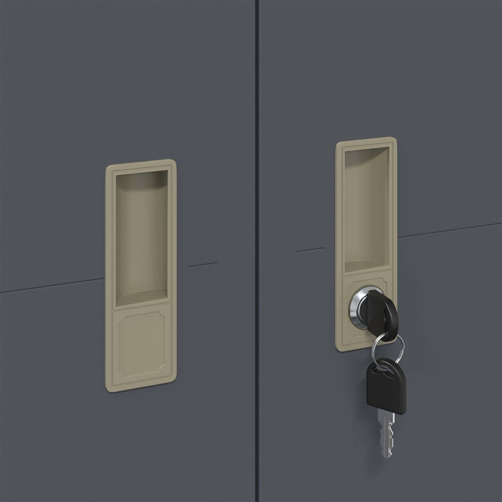 Storage Cabinet with Storage 2 pcs Anthracite 90 x 40 x 140 cm