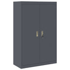Storage Cabinet with Storage 2 pcs Anthracite 90 x 40 x 140 cm