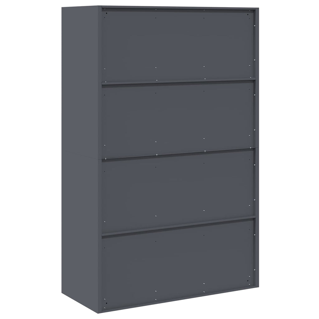 Storage Cabinet with Storage 2 pcs Anthracite 90 x 40 x 140 cm