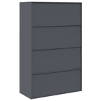 Storage Cabinet with Storage 2 pcs Anthracite 90 x 40 x 140 cm