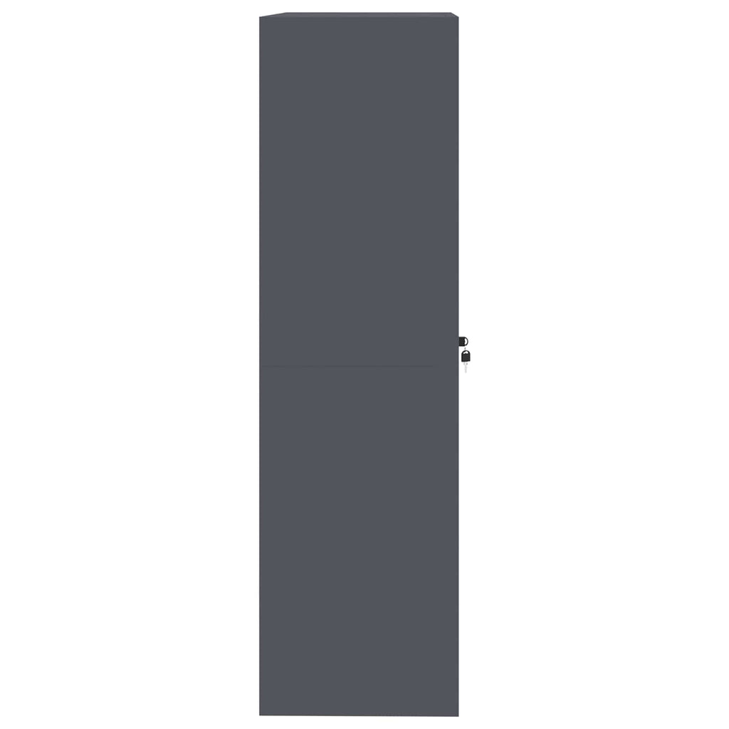 Storage Cabinet with Storage 2 pcs Anthracite 90 x 40 x 140 cm