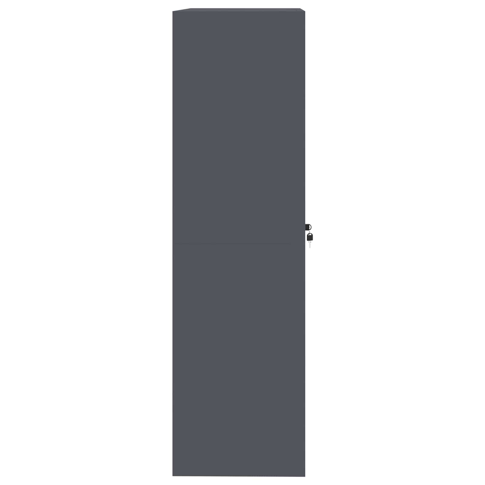 Storage Cabinet with Storage 2 pcs Anthracite 90 x 40 x 140 cm